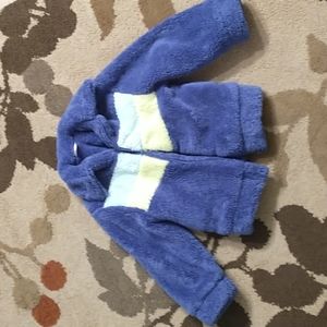 Thick warm and fuzzy zip up sweater-kids